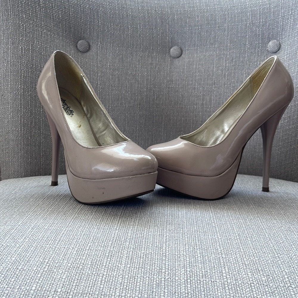 Gently used charlotte russe platform heels size US6 dusty pink